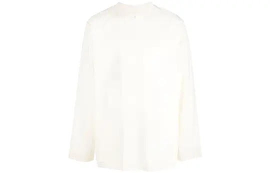 Yohji Yamamoto T Shirts Men's White Crew Neck Moderate Straight Fit