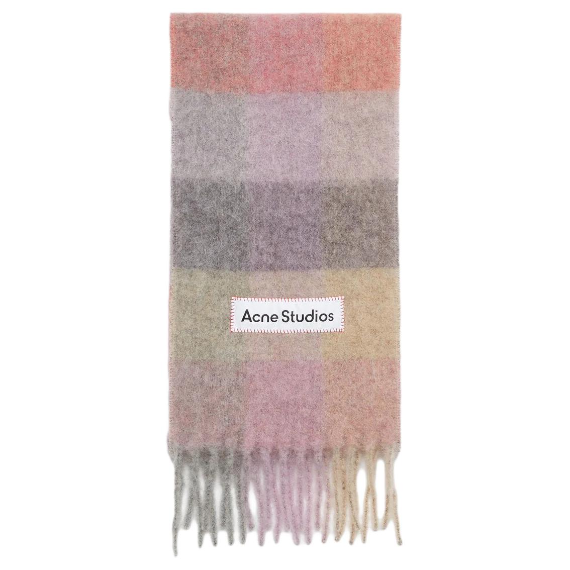 Шарф Acne Studios (пурпурный)