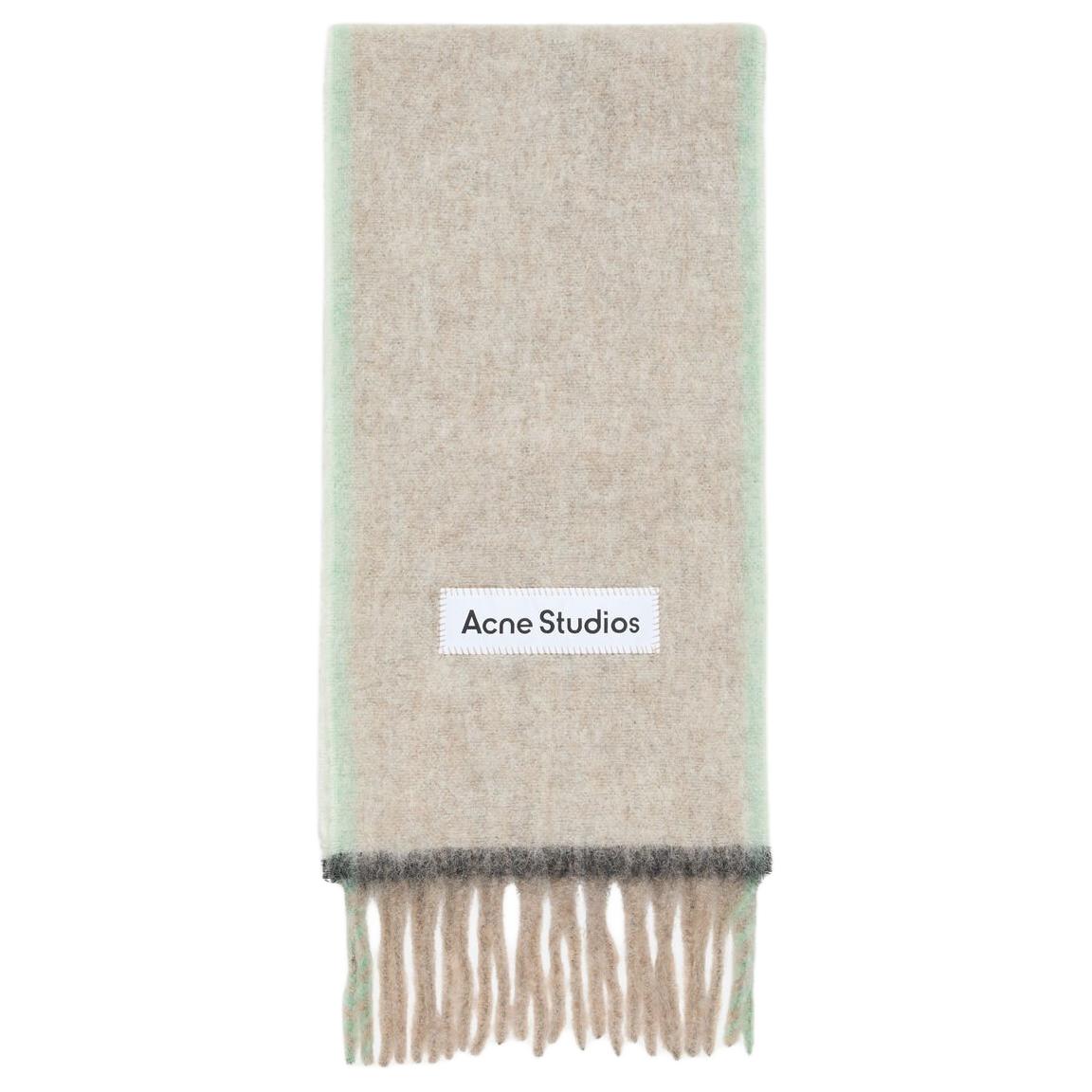 Мужской шарф Acne Acne Studios (бежево-серый)