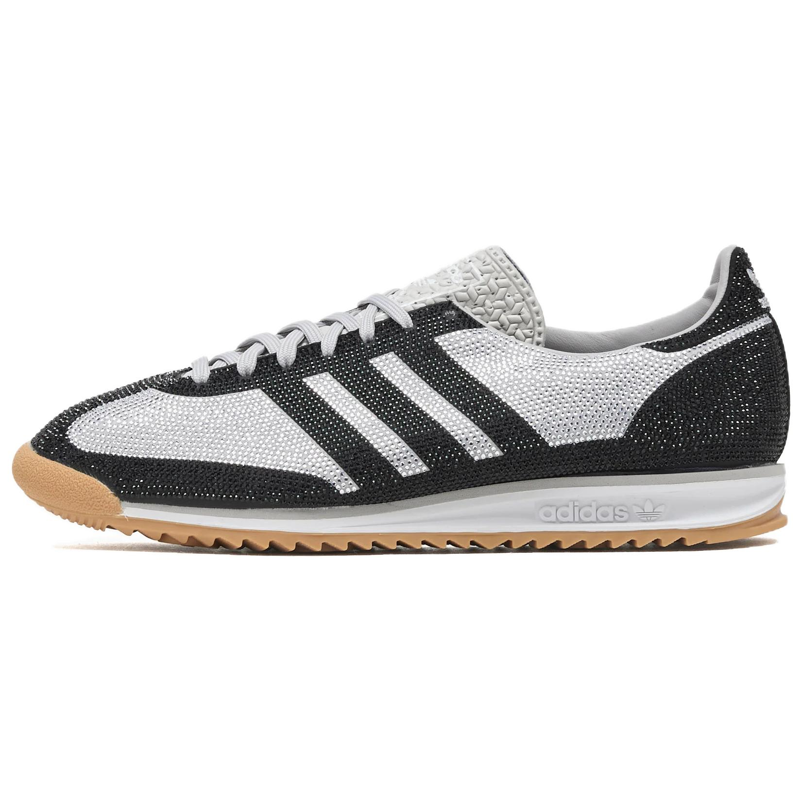 Кеды adidas adidas originals SL 72 Rhinestone (серебристо-черные)