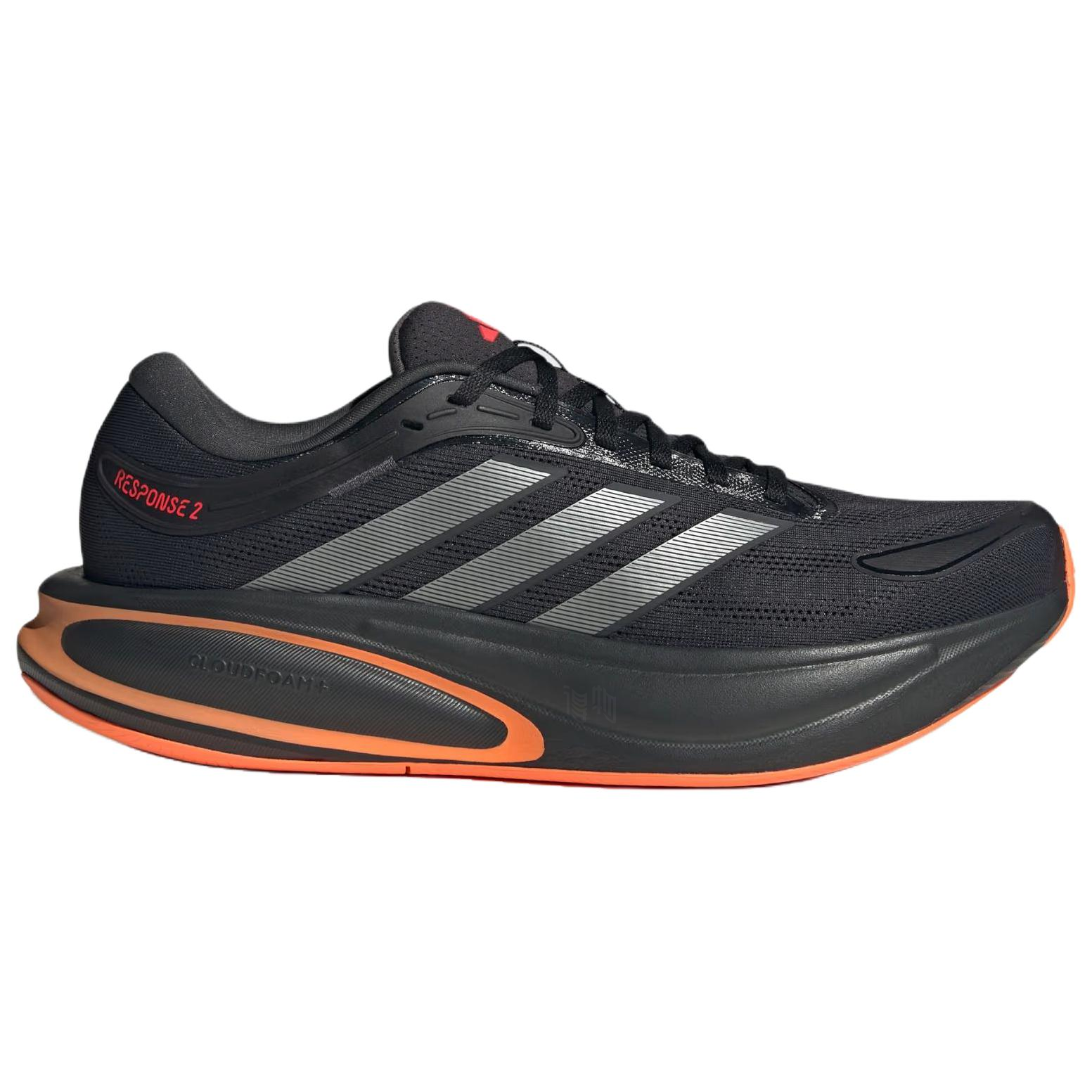 Мужские кроссовки adidas Response 2.0 (черно-серебристые) — фото 2