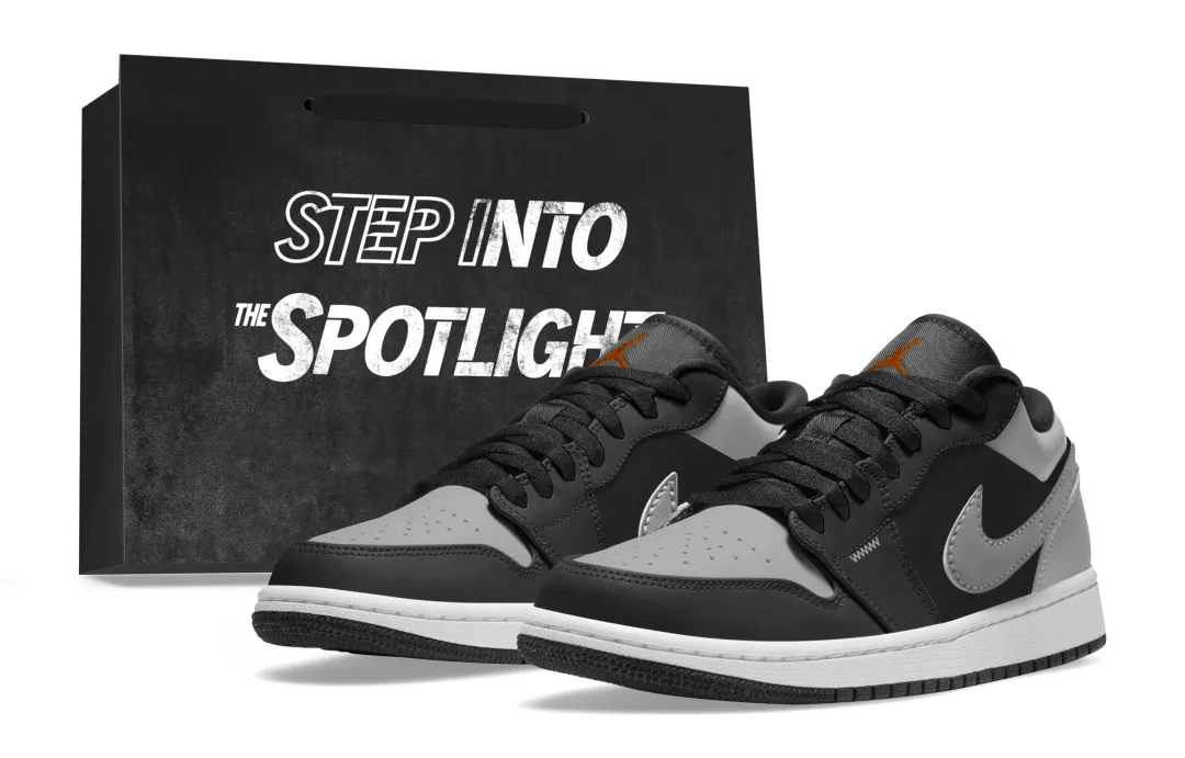 Jordan Air Jordan 1 Abrasion Resistant Abrasion Resistant Low top Vintage Basketball Shoes Men's Black Gray