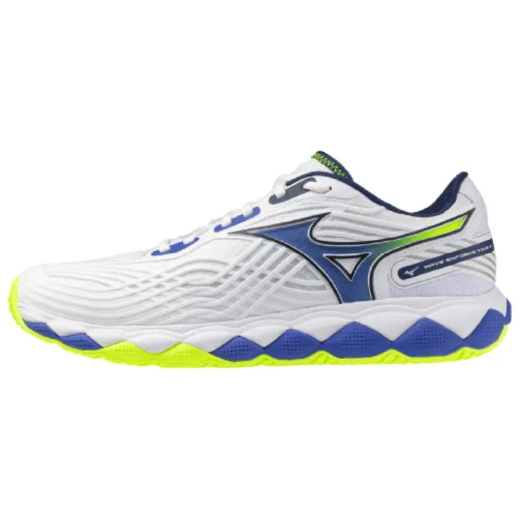 Mizuno WAVE ENFORCE TOUR 2 Low top Tennis Shoes Unisex White Blue Yellow
