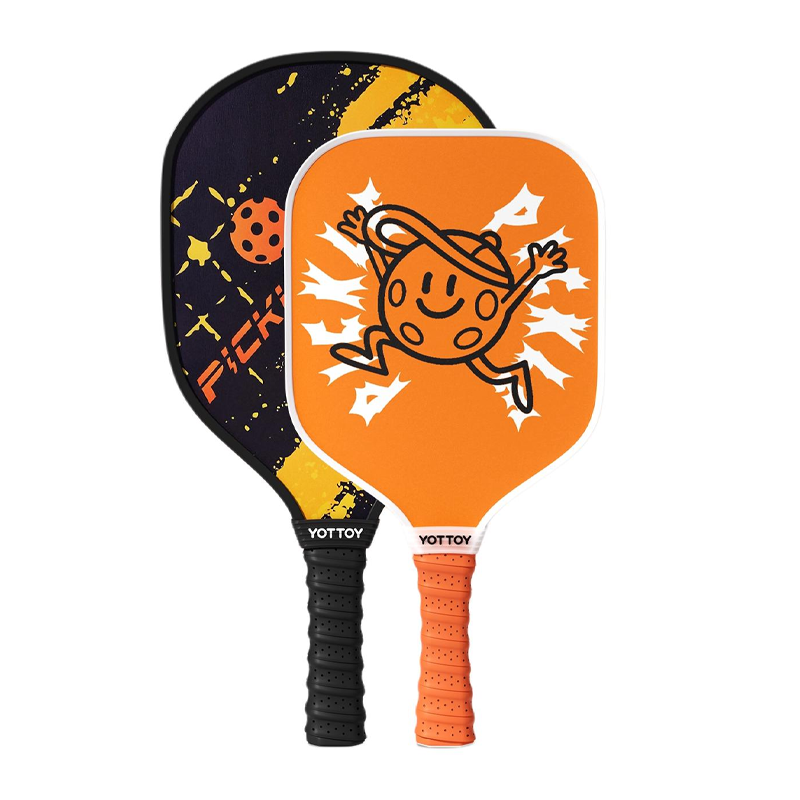 YOTTOY Lightweight Pickleball Paddles Adults Birch Wood+PU Kids' Fiberglass+PU Outdoor Unisex