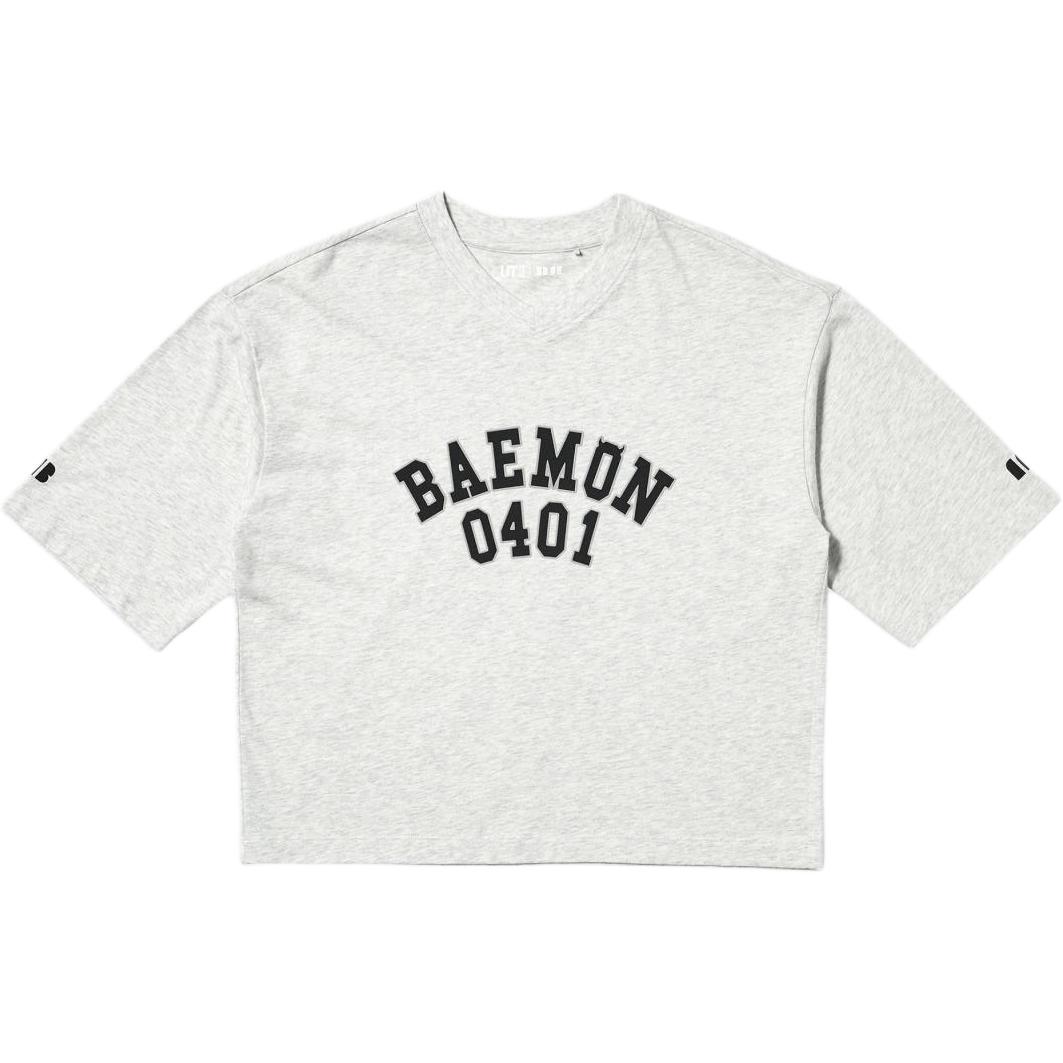 Женская футболка UNIQLO x BABYMONSTER (белая)