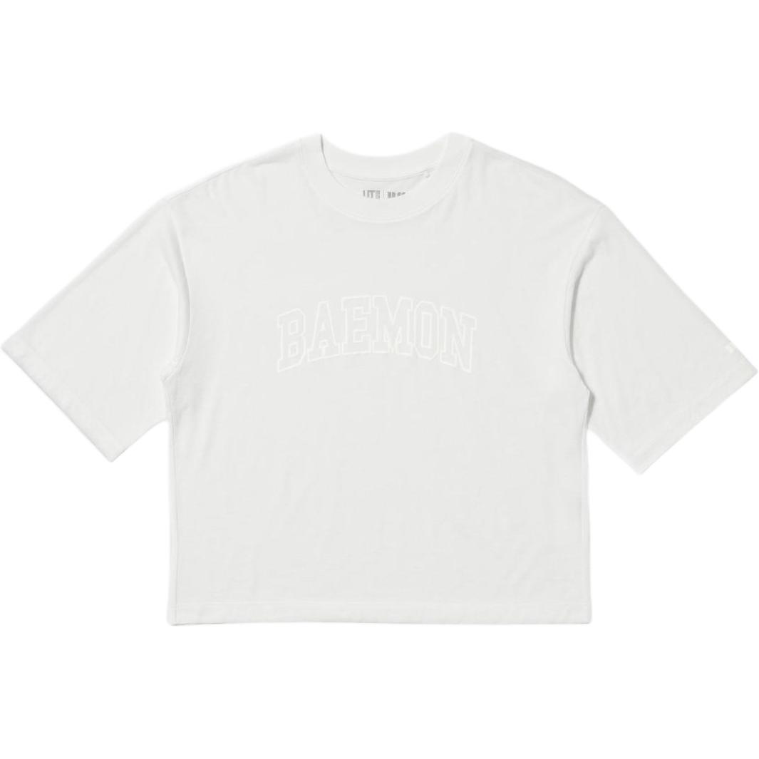 Женская футболка Uniqlo x BABYMONSTER (белая)