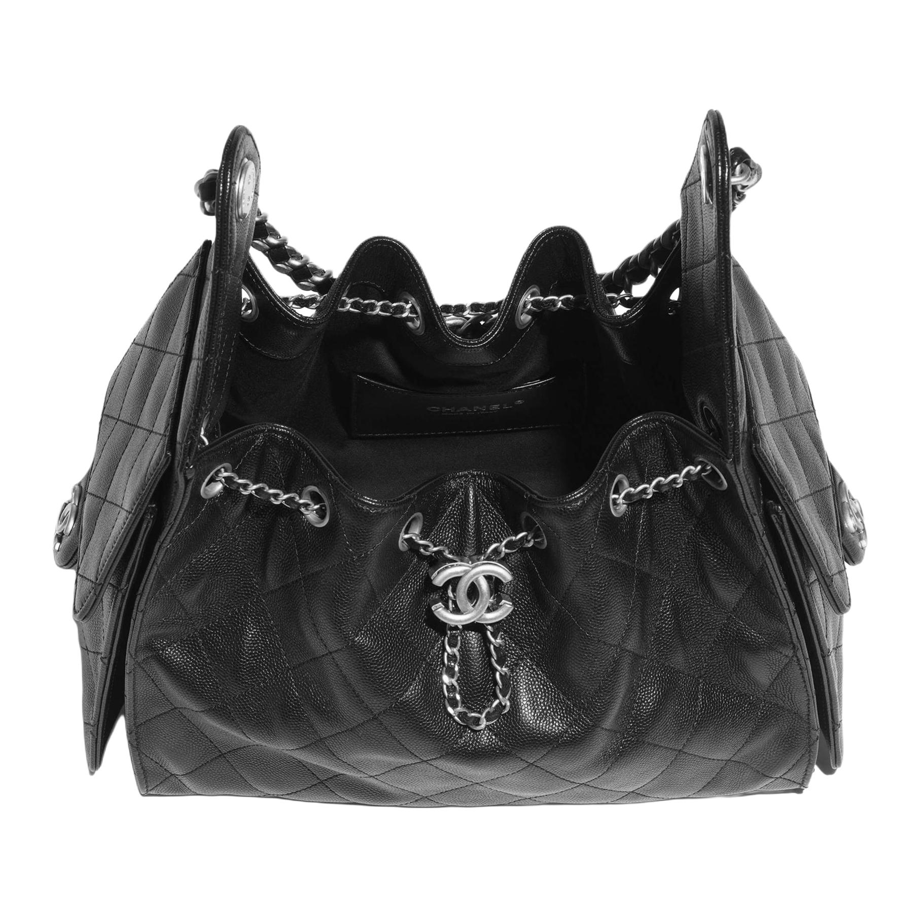 Женская сумка Chanel 25Bag 26C C Logo (черный) — фото 3