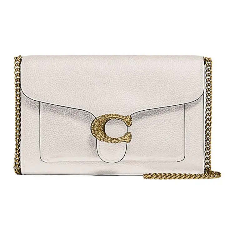 COACH Tabby Leather Shoulder Bag, Crossbody Bag Women's White