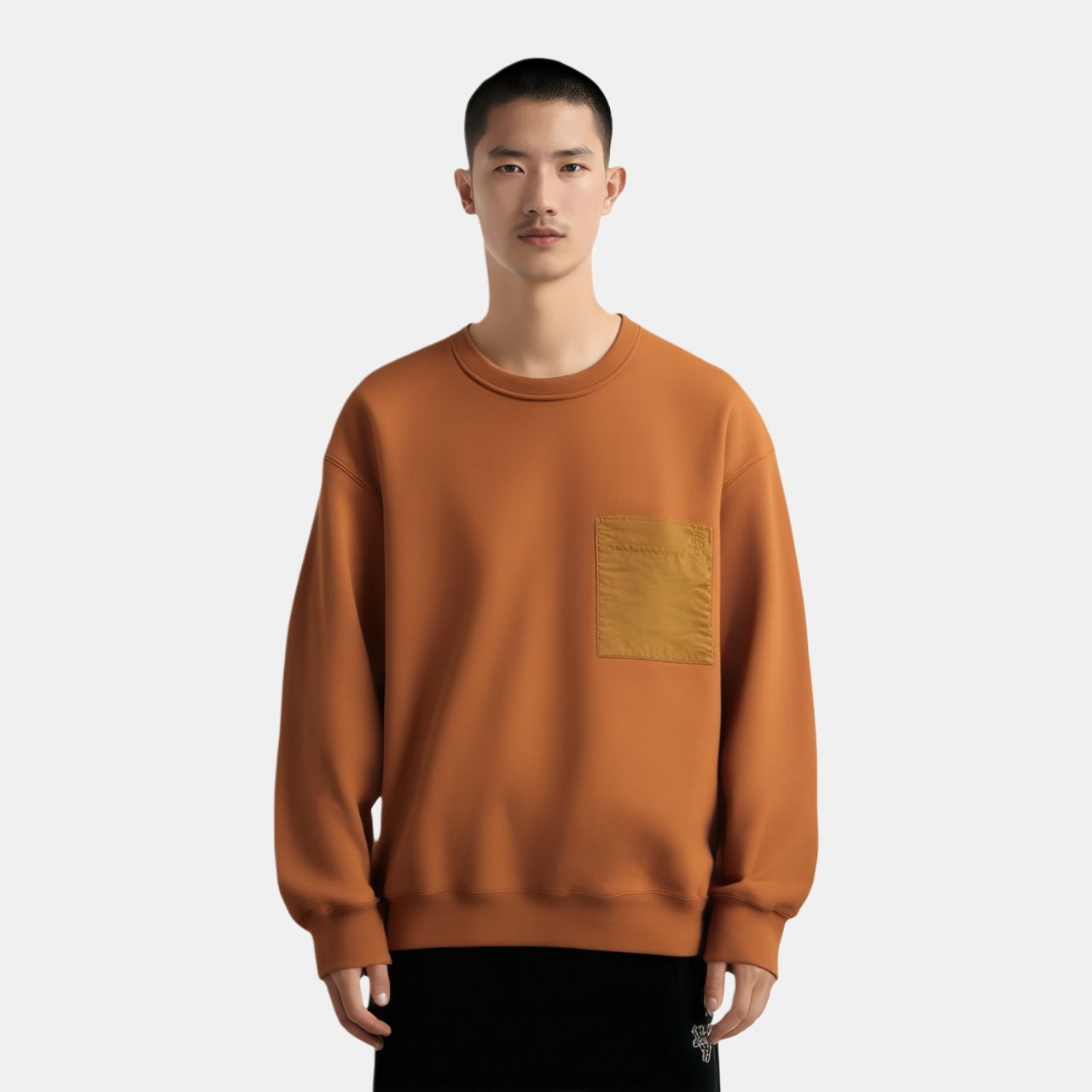 Мужское худи UNIQLO × jw anderson (коричневое) — фото 2
