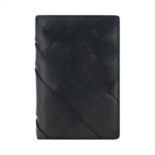Bottega Veneta Leather Wallet Men's Black