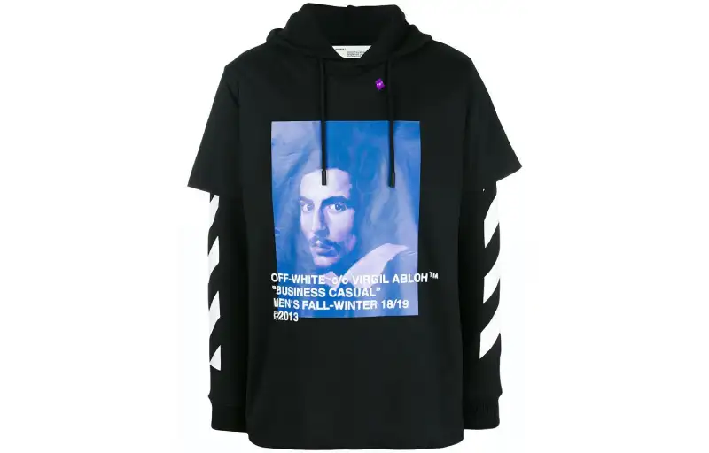 OFF WHITE Diag Bernini L/S Tee Hoodie
