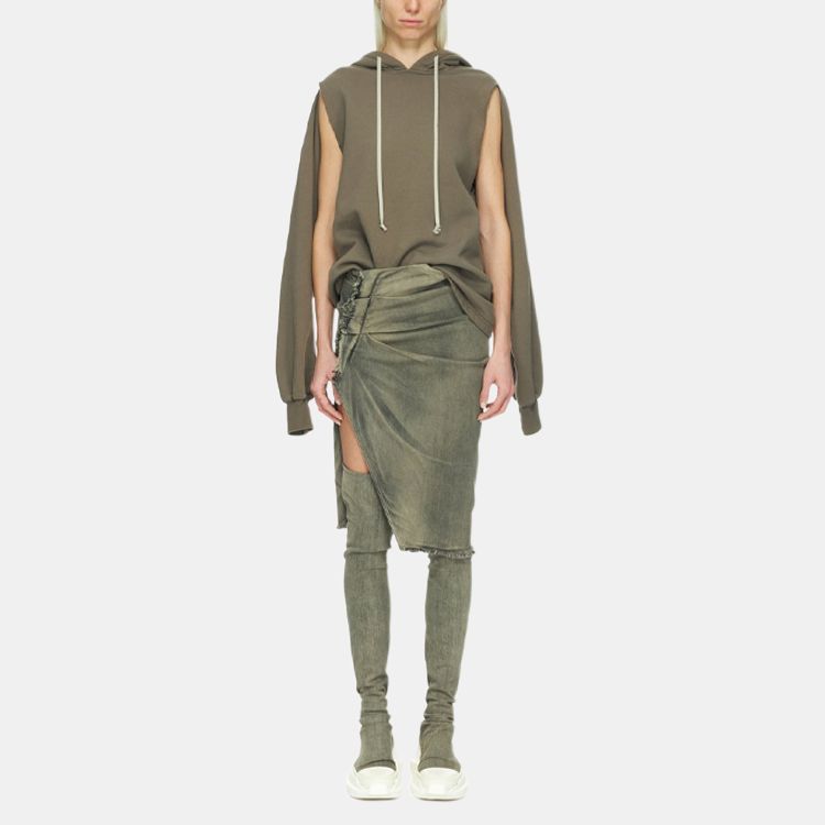 Женское худи RICK OWENS/RO FW23 (серый) — фото 2