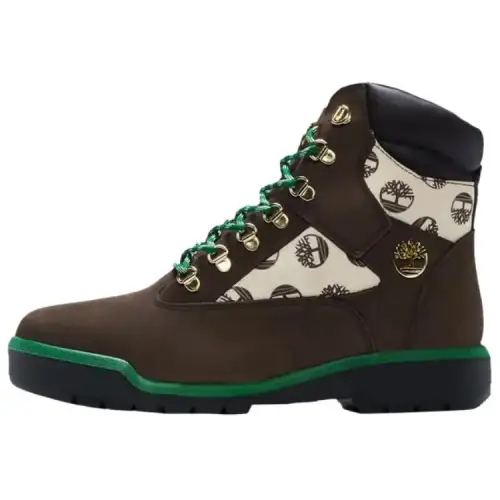 Timberland 6 Inch Field Boot 'Allover Logo   Dark Brown' Snipes Exclusive
