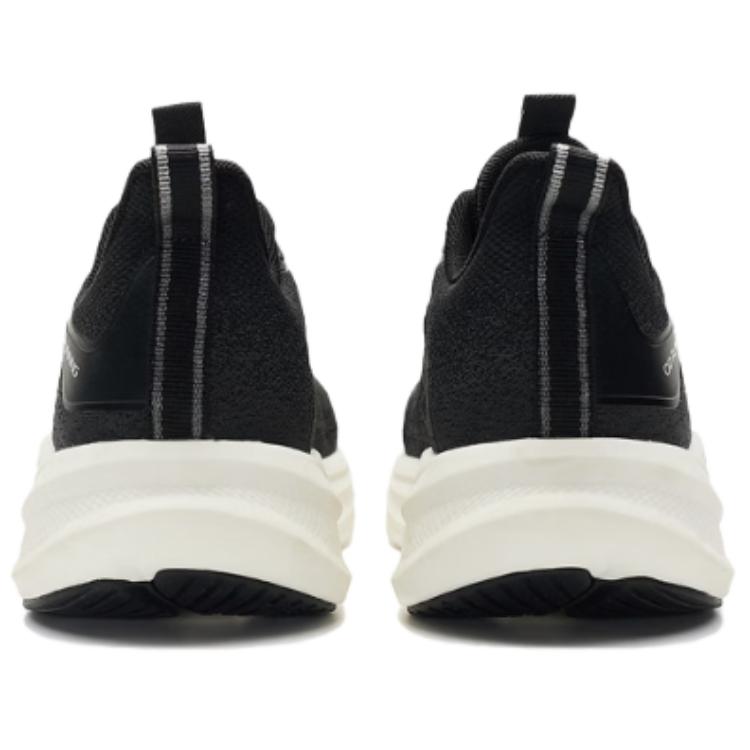 QIAODAN Fashion Trend Cushioning Abrasion Resistant Breathable Low top Casual Running Shoes Men’s Black White