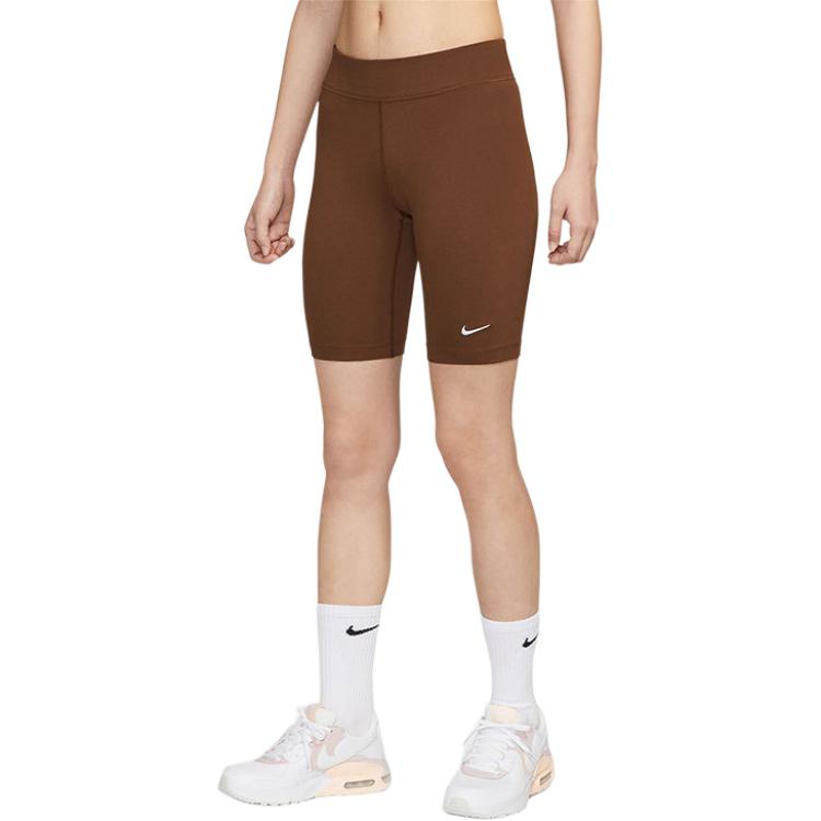Женские штаны Nike Sportswear Essential Shorts (коричневые)