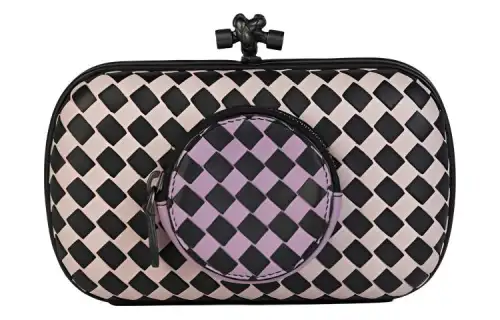 Bottega Veneta Leather One Shoulder Crossbody Clutch Women's Quartz Multicolor