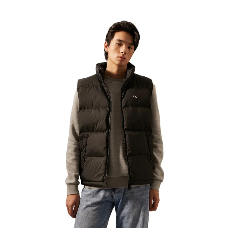 Calvin Klein Down Vests Men's Stand Collar Moderate Quilted Down Jacket