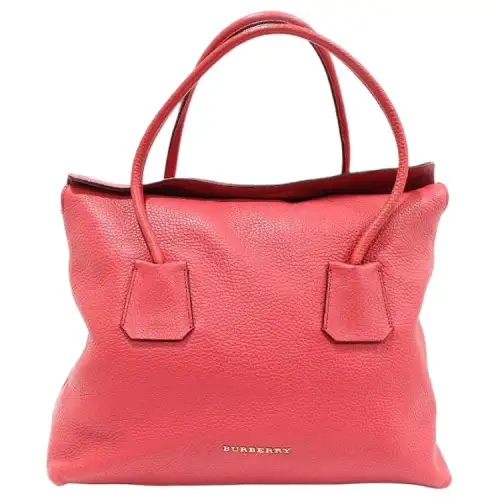Burberry Calfskin Shoulder Bag Medium Women's Red