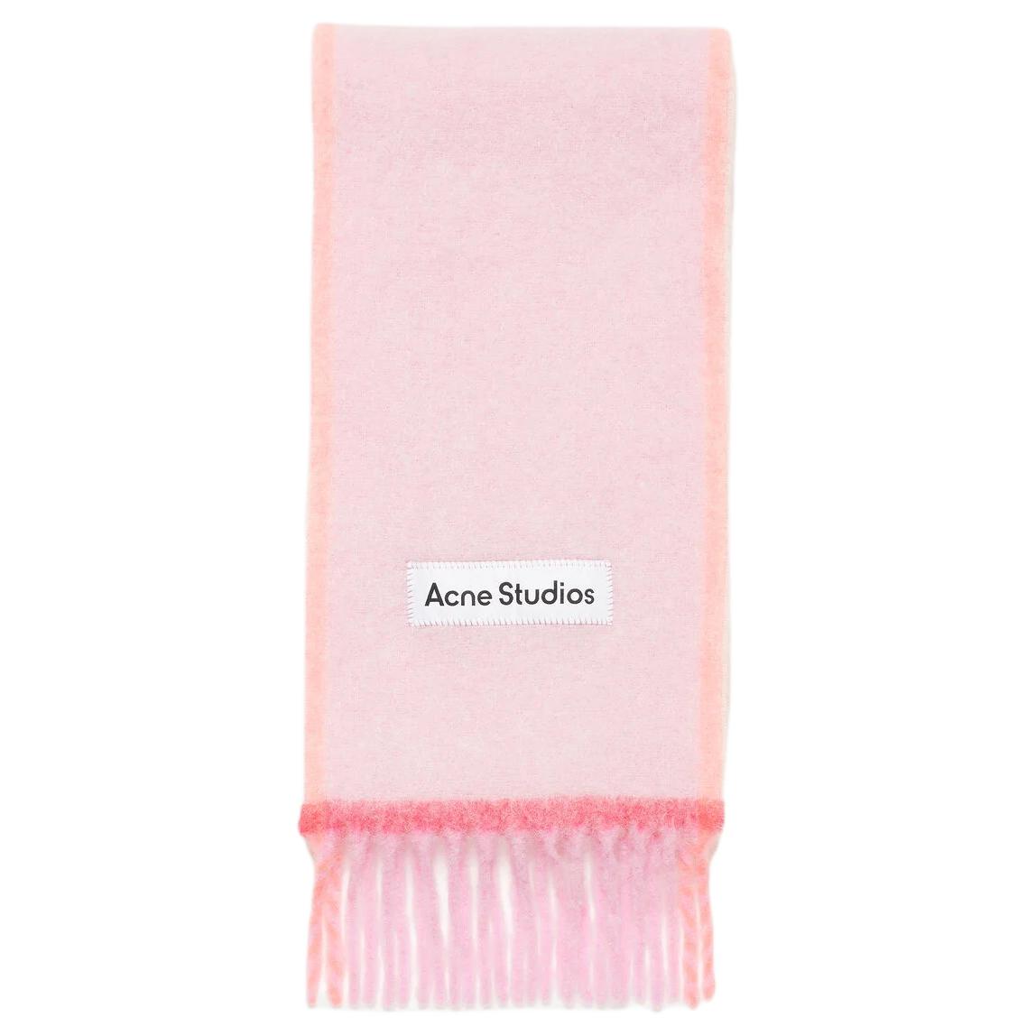 Шарф Acne Studios Logo (розовый)