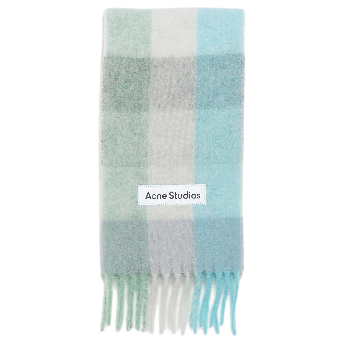 Шарф Acne Studios (мятно-серый)