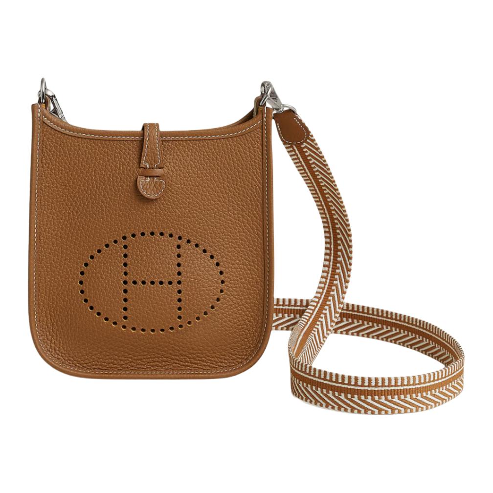 Женская сумка Hermes Evelyne 16 (золотая)