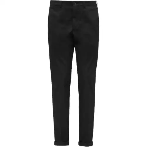 PRADA Casual Pants Men's Black Moderate Straight Fit Pants