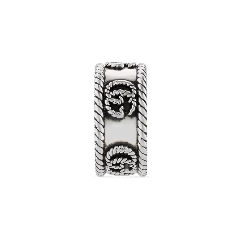 Кольцо Gucci GG Marmont (серебряное) — фото 7