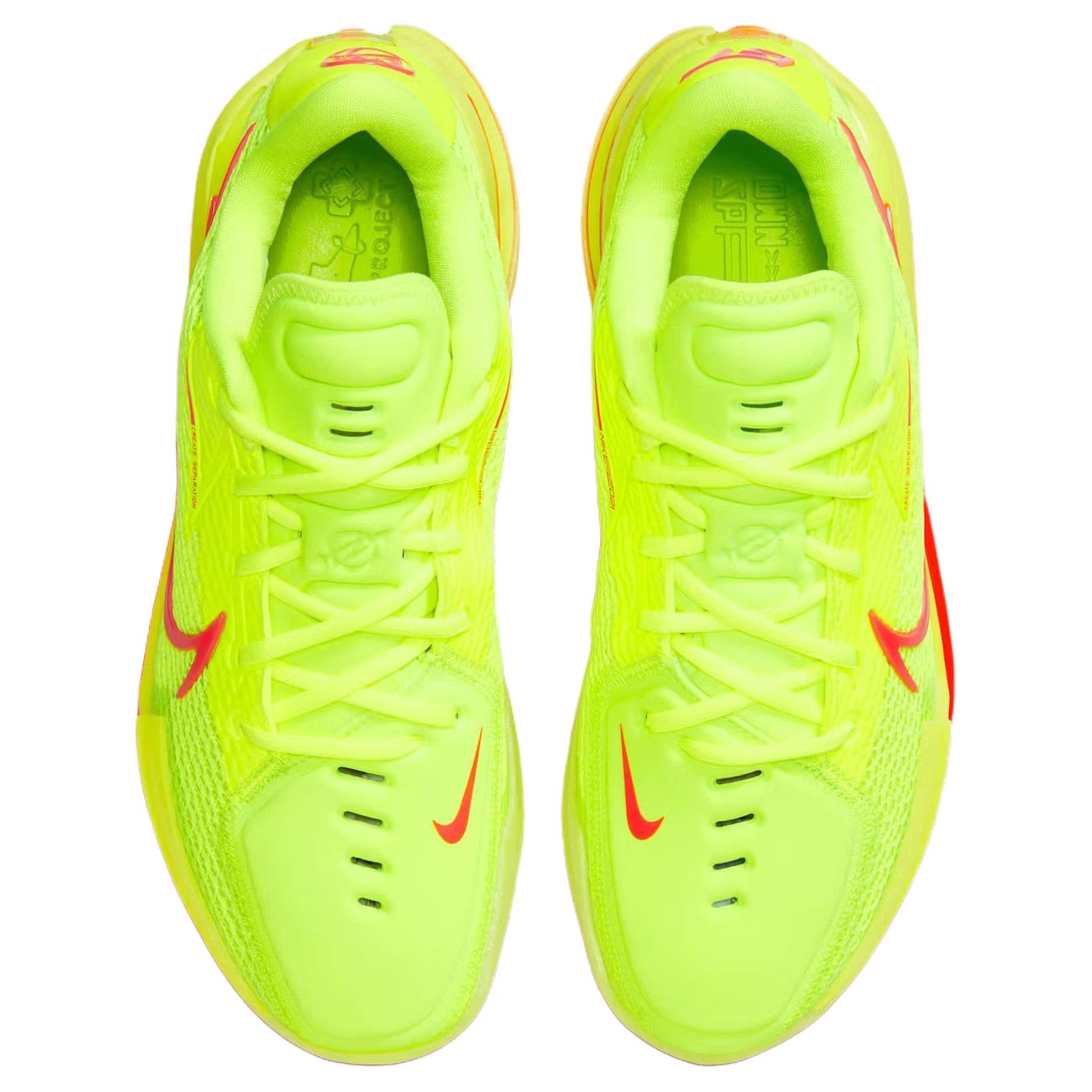Кроссовки Nike Nike Air Zoom G.T. Cut 1 EYBL (желто-красные) — фото 4