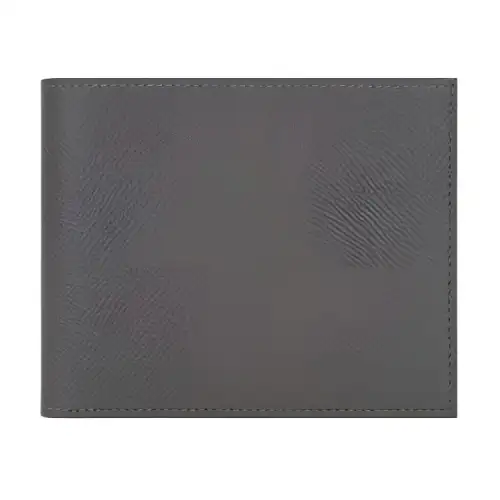 HERMES Citizen Twill Epsom Cow Leather Wallet Men's Gray