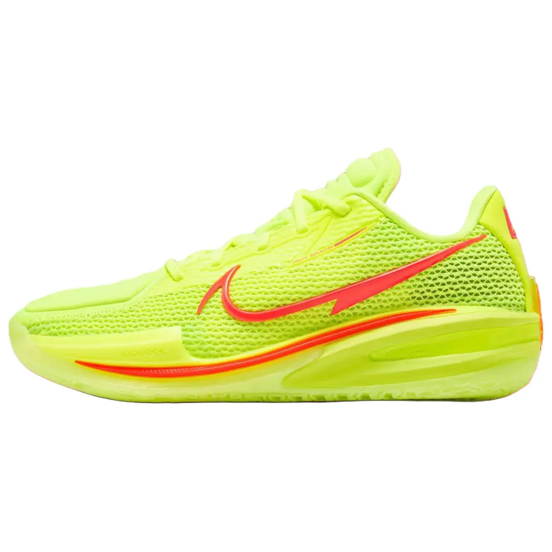 Nike Air Zoom G.T. Cut 1 Breathable Basketball Shoes Unisex Yellow Red