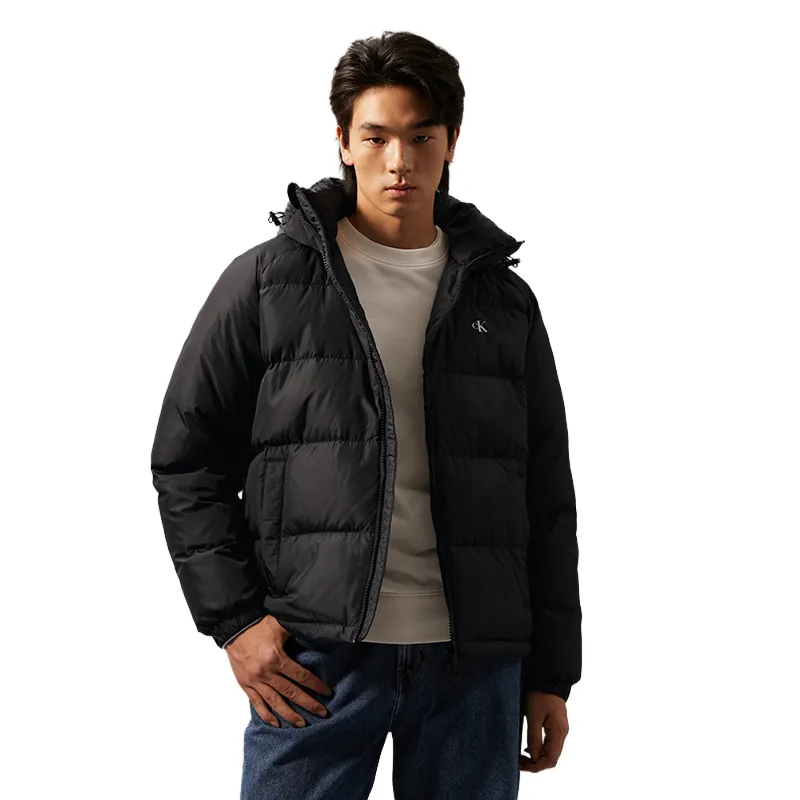 Calvin Klein Down Jackets Men's Hooded Moderate Puffer Jacket