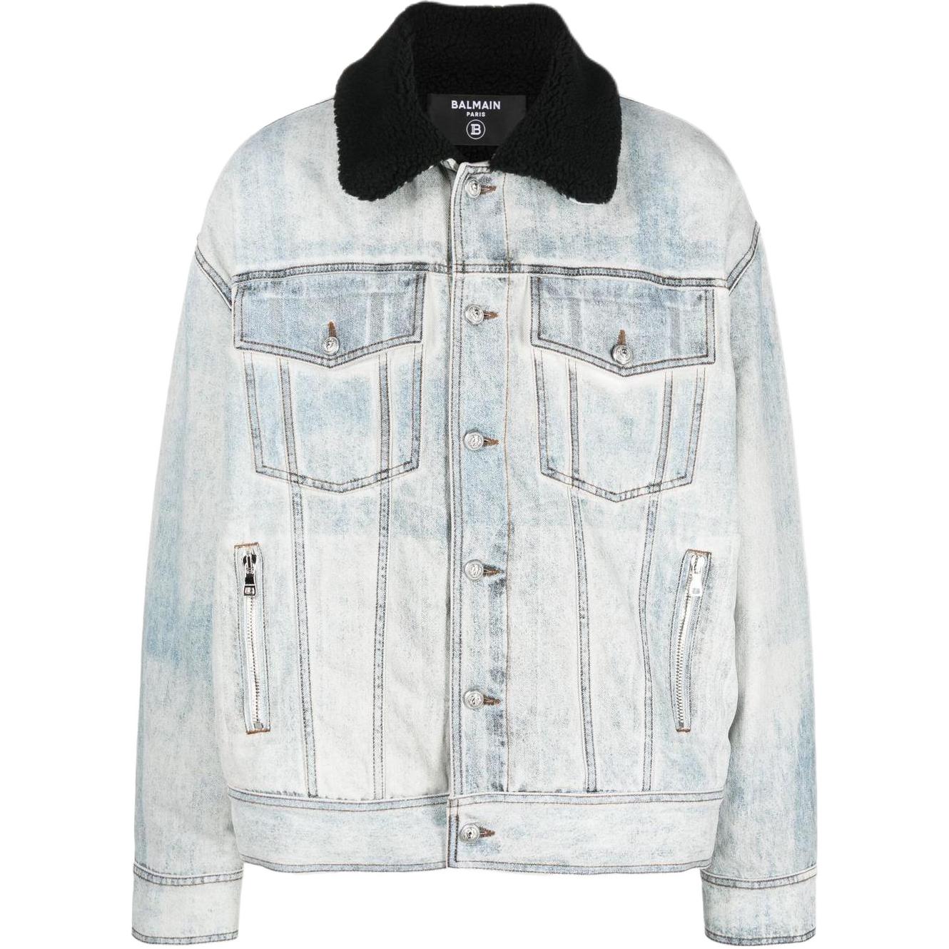 Мужская куртка BALMAIN (синий)