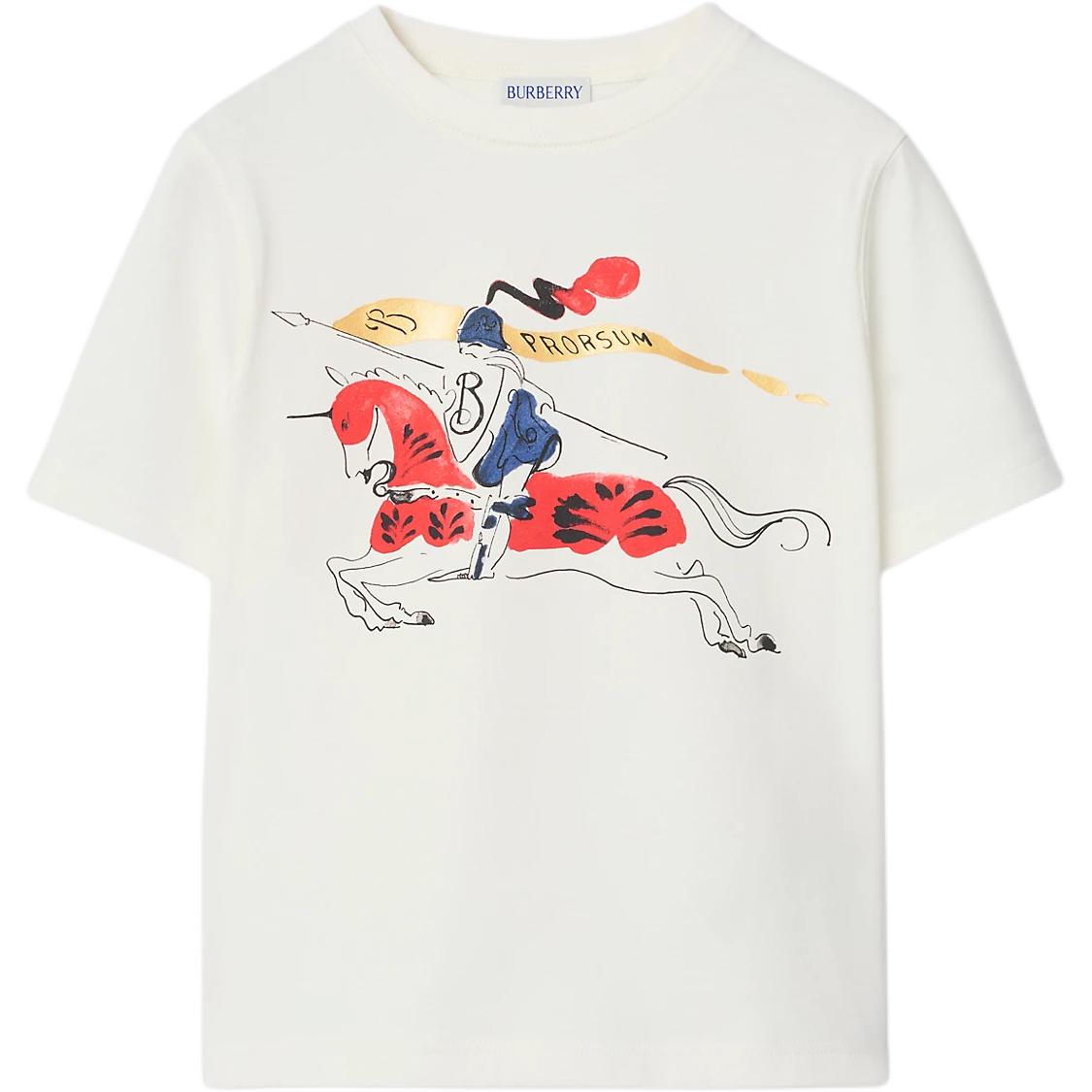 Женская футболка Burberry (белая)