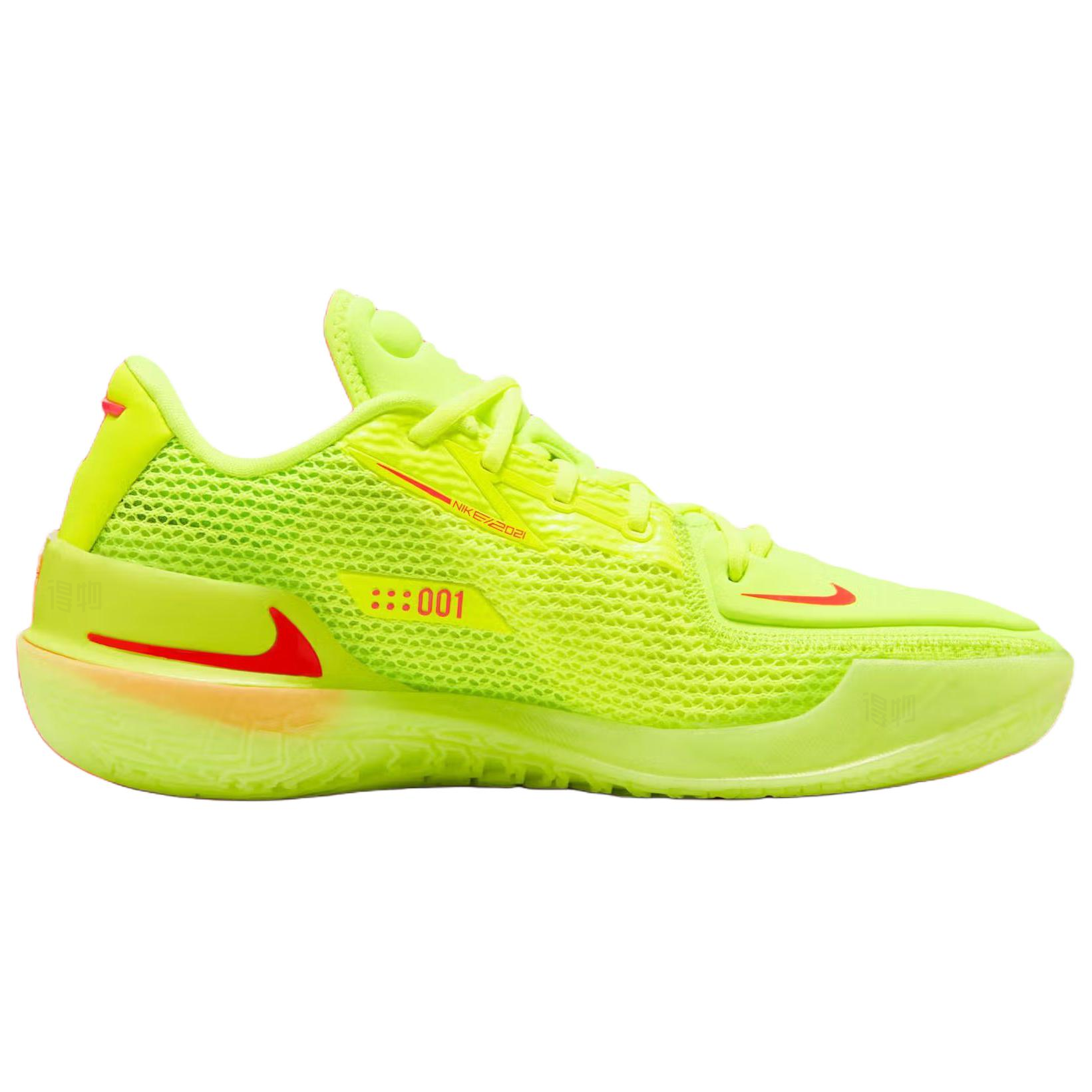 Кроссовки Nike Nike Air Zoom G.T. Cut 1 EYBL (желто-красные) — фото 2