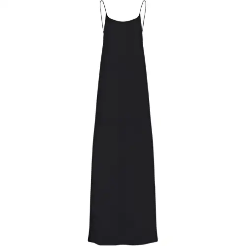 THE ROW Slip Dresses Women's Black Moderate Long