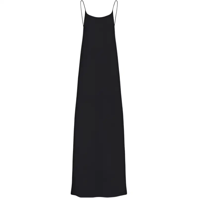 THE ROW Slip Dresses Women's Black Moderate Long