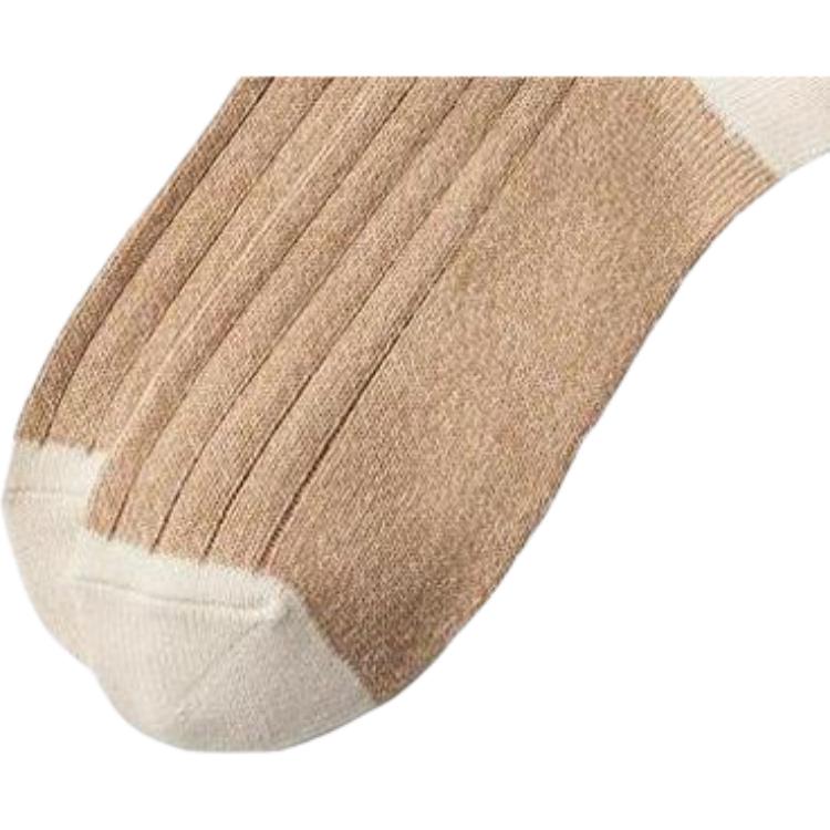 UNIQLO Jw Anderson Co Branded Series FW23 Knit Panel Crew Socks Women’s 1 Pack Khaki