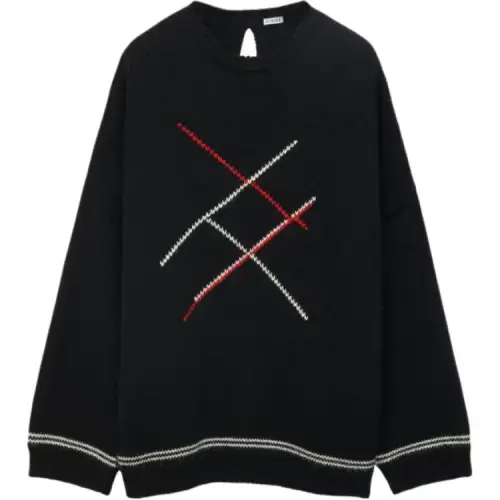 LOEWE Sweaters Women's Black Crew Neck Moderate Other