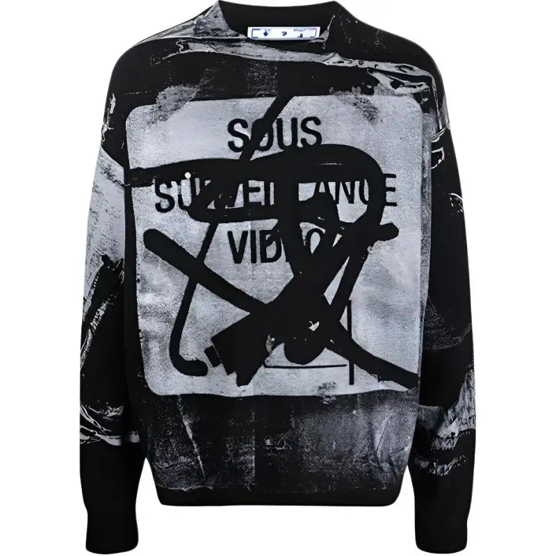 OFF WHITE Co branded Collection Sweatshirt Men's Black