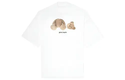 PALM ANGELS T Shirts Women's White Crew Neck Moderate Straight Fit