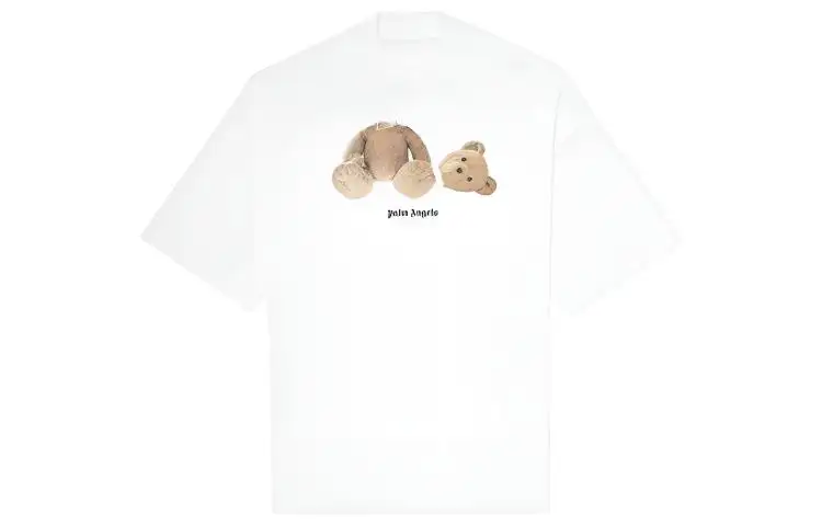 PALM ANGELS T Shirts Women's White Crew Neck Moderate Straight Fit