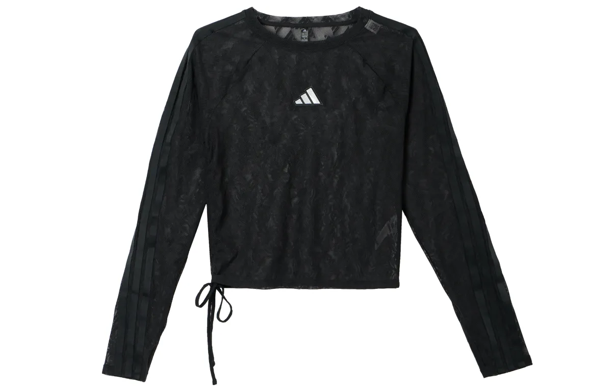 Adidas T-Shirts Women's Black Crew Neck Moderate