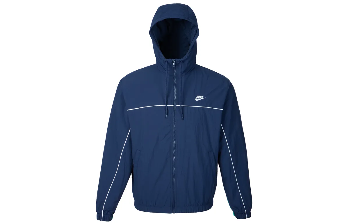 Nike Club Jackets Men's Marine Blue Hooded (Non-detachable) Moderate Other