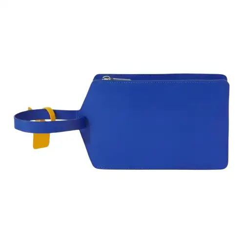 OFF WHITE Zip Tie Cotton Clutch Medium Men's Cobalt Blue