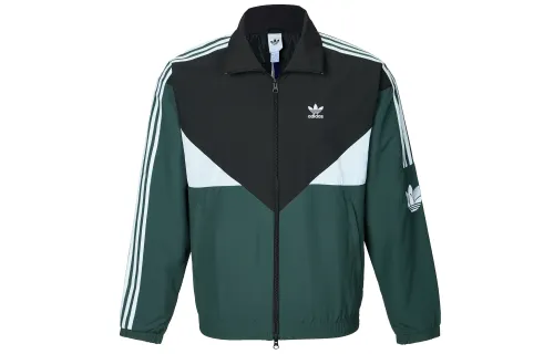 Adidas Originals Gender Neutral Jacket Unisex Black/Green/White