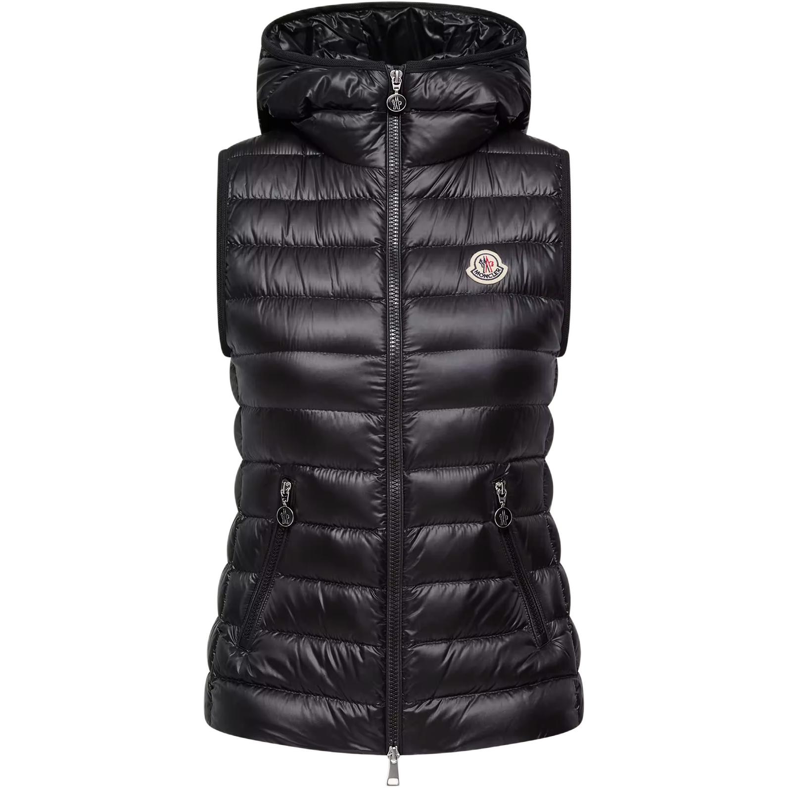 Женская куртка Moncler Glycosse Sleeveless Hooded Down Jacket (белая)