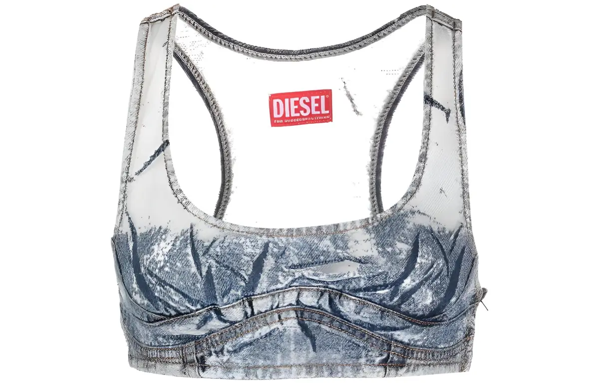 DIESEL Strapless Top Women's Blue