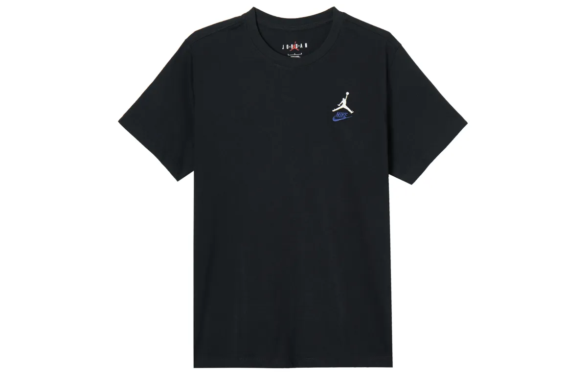 Jordan T Shirt Men's Black Sail White