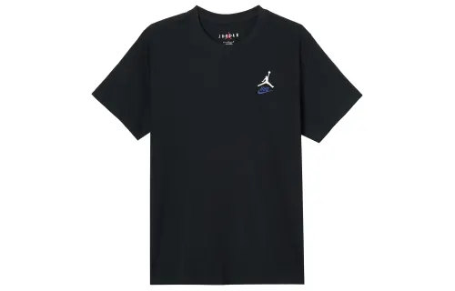Jordan T Shirt Men's Black Sail White