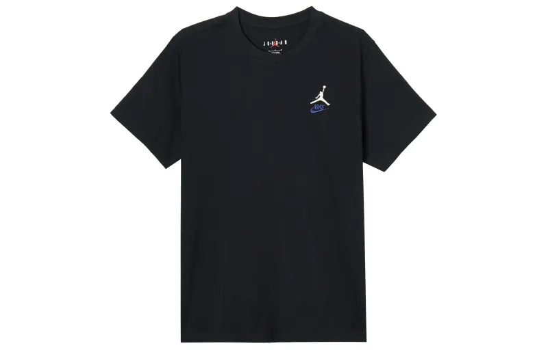 Jordan T Shirt Men's Black Sail White